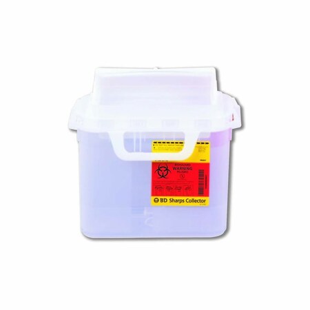 Bd Gardian Sharps Container Pearl Base 11-7/10 H X 16-3/5 W X 4-1/2 D Inch Horizontal Entry 1.35 Gallon, 20PK 305444